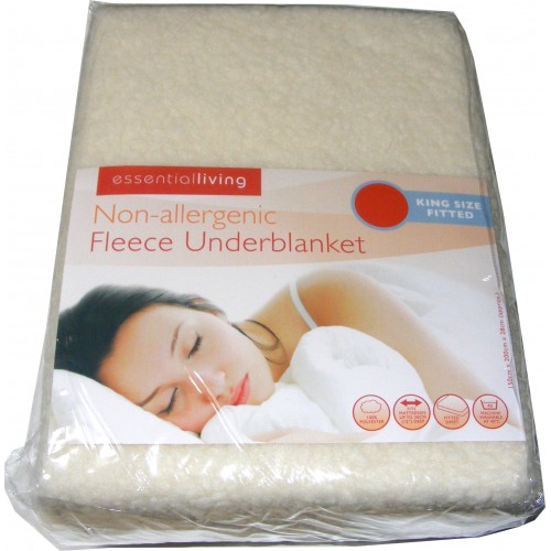 King Size Fitted Thermal Fleece Underblanket Mattress Cover